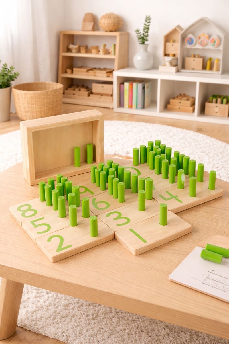 NÚMEROS VERDES PALITOS 1-9